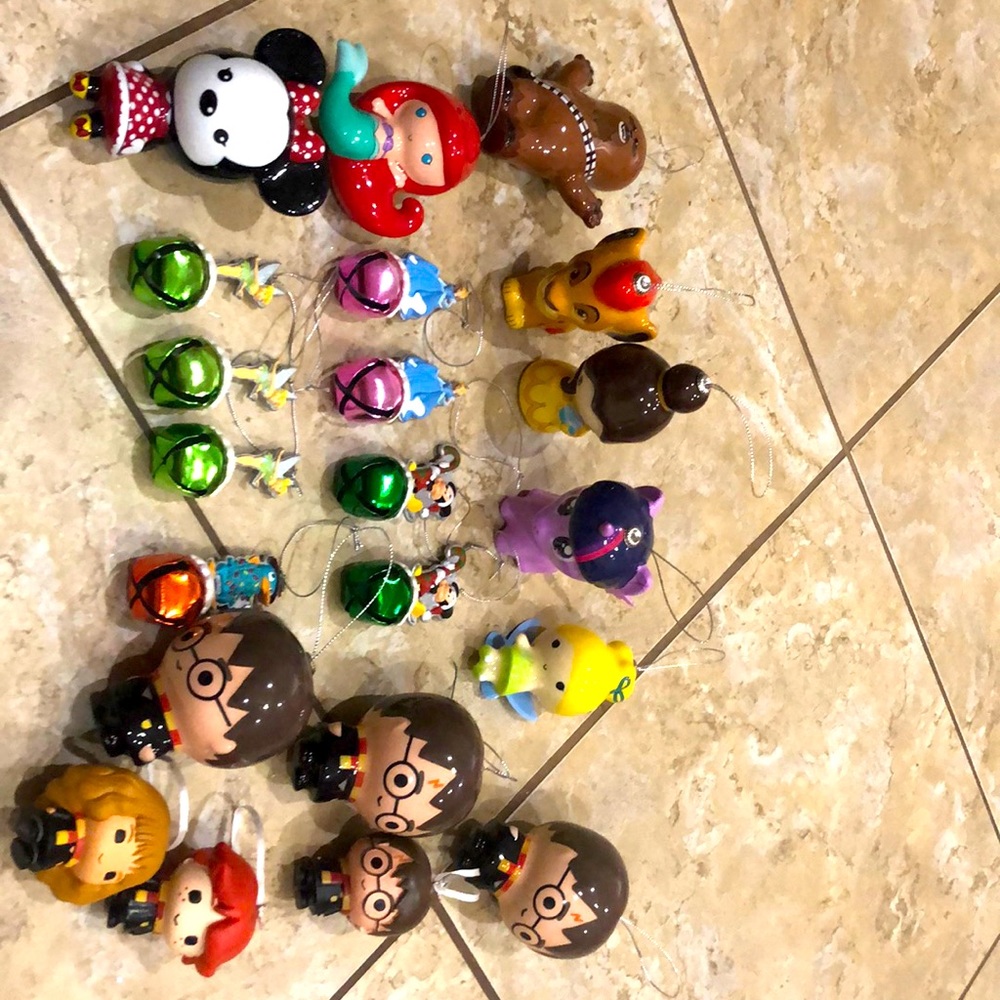 Disney and Harry Potter Ornament Bundle